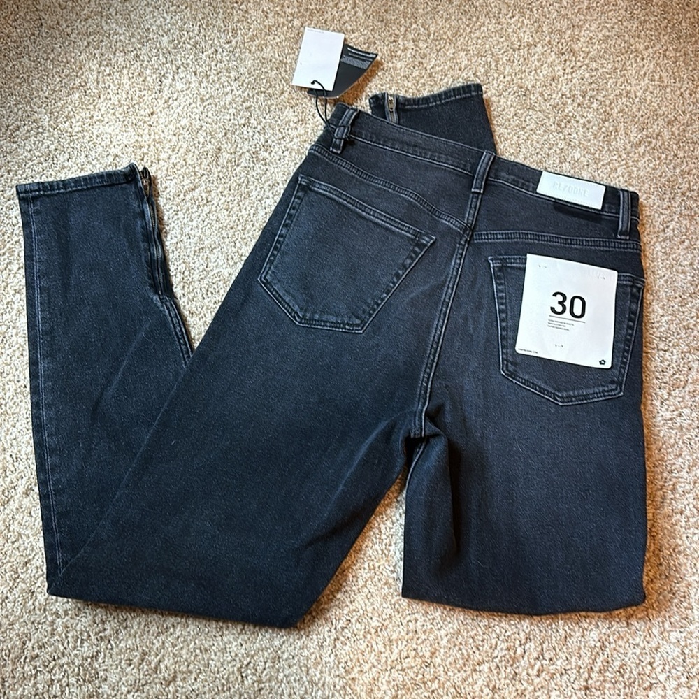 RE/DONE Super High Drainpipe Jean 30